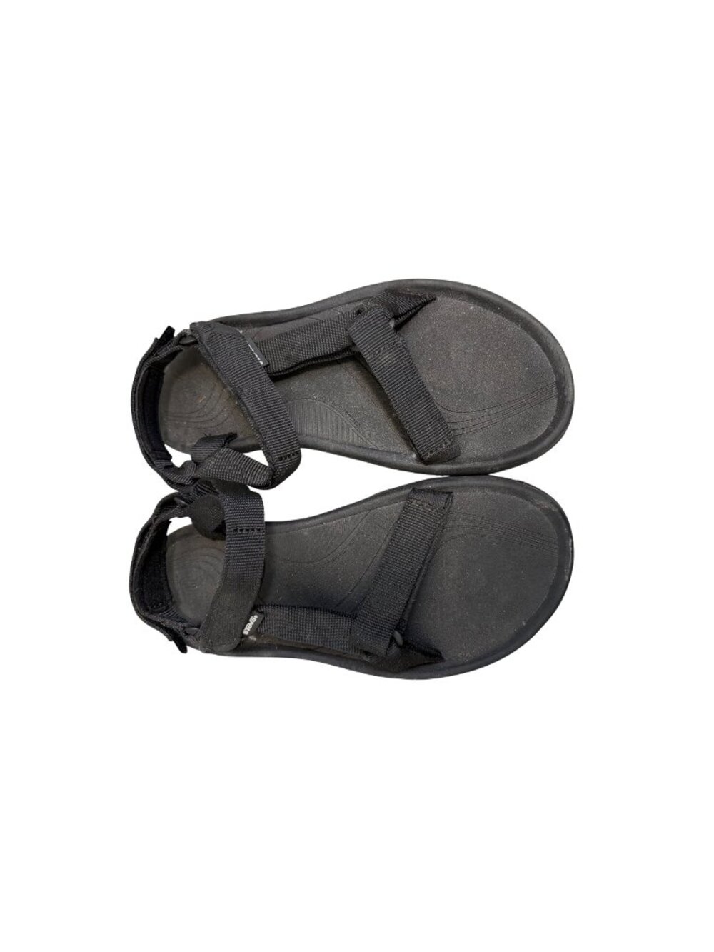 Teva Mens Black Adjustable Strap Sandals Size 10 Outdoor Hiking Shoes